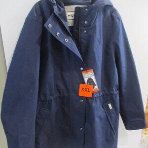 Hunter ladies water resistant  cotton smock jacket new navy xxl